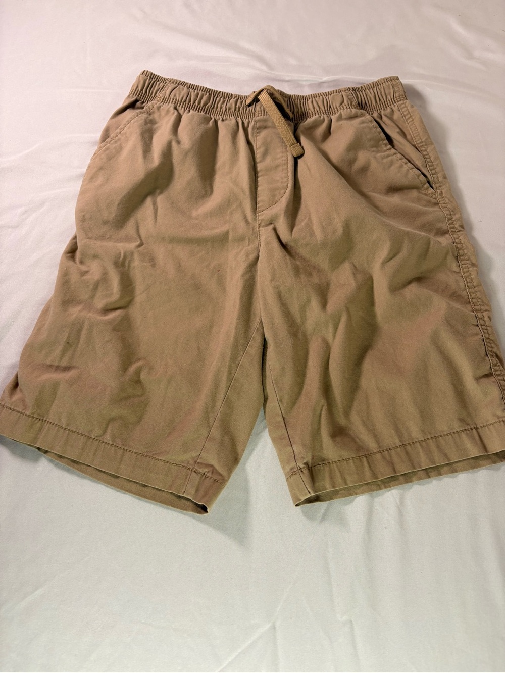 wonder nation Drawstring Chino-Style Shorts in Tan